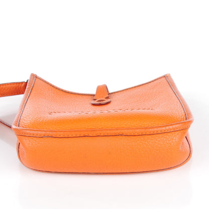 Hermes Taurillon Clemence Evelyne TPM Orange 10 of 14
