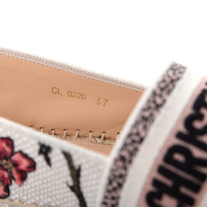 Christian Dior Canvas Rose Mutabilis Embroidered Granville Espadrilles 37 Multicolor 10 of 11