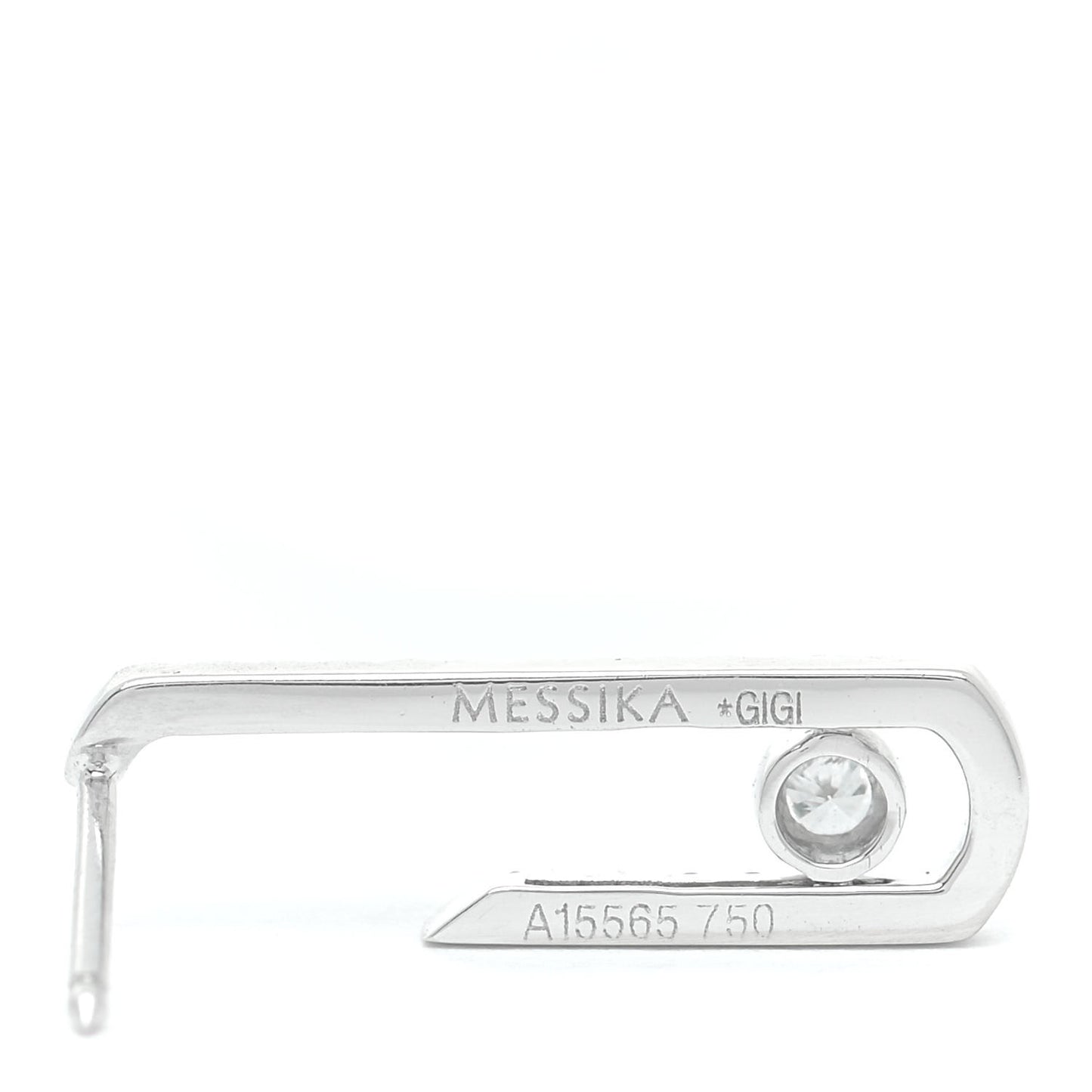 X GIGI HADID 18K White Gold Diamond Move Addiction Earrings