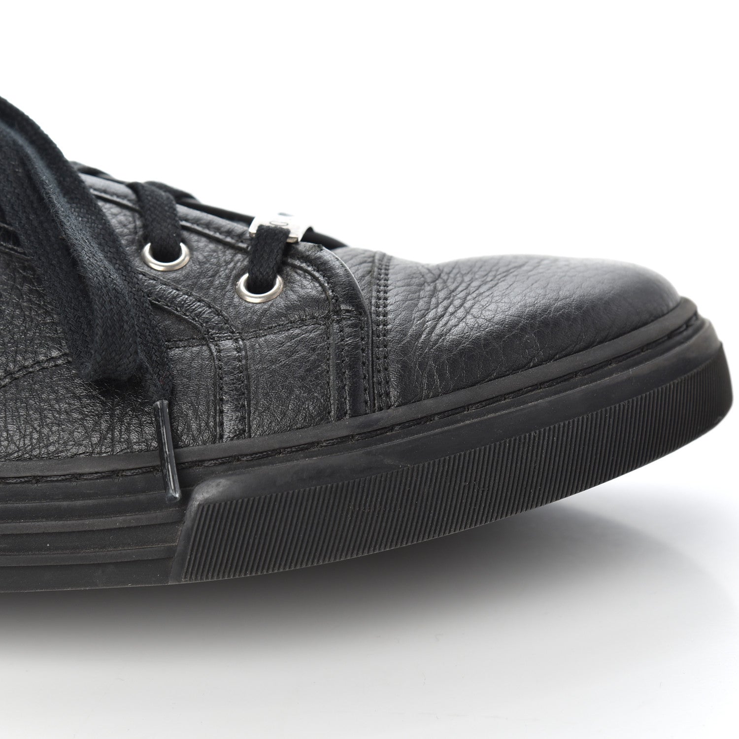 Gucci Nappa Mens Low Top Sneakers 9.5 Black 17 of 19