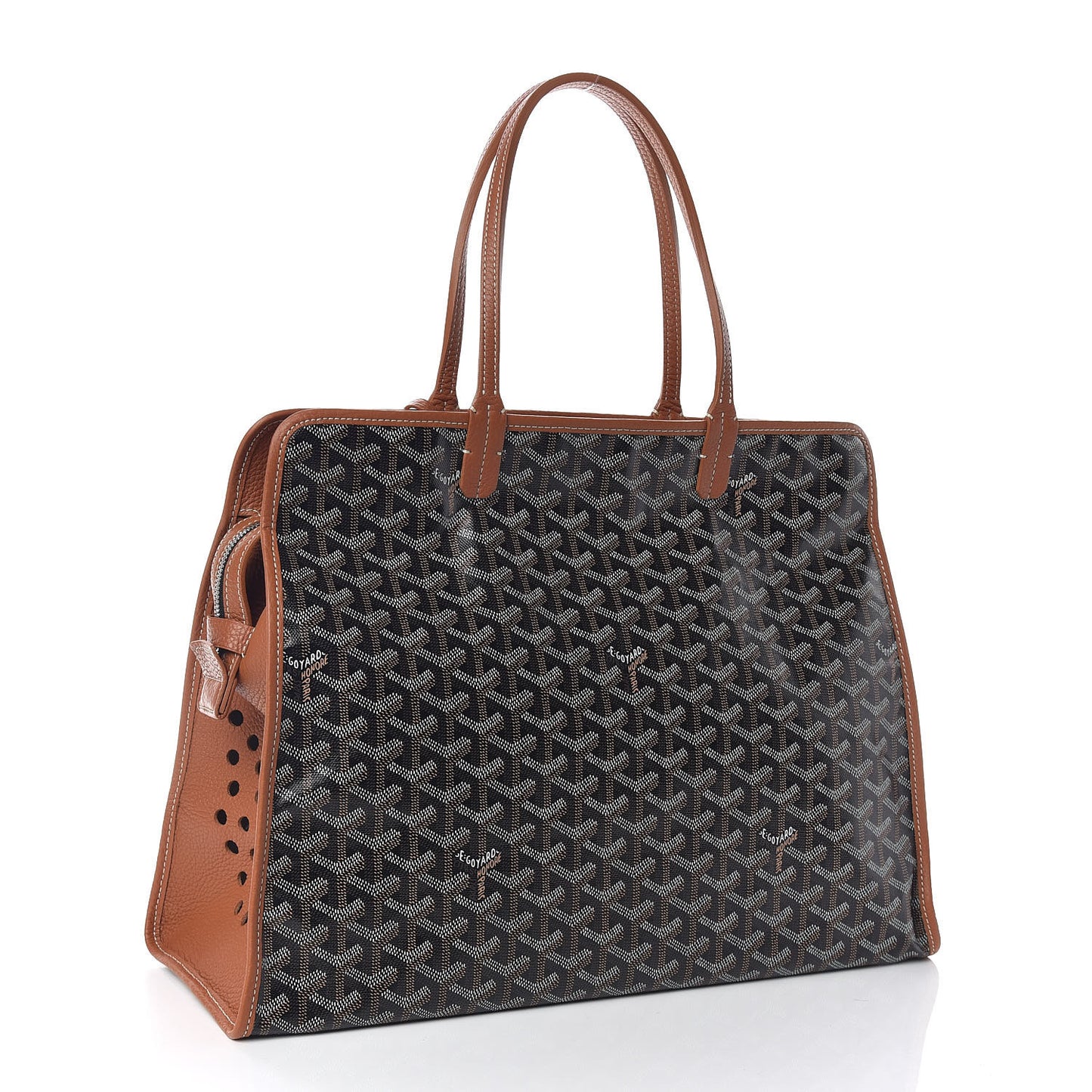 Goyardine Sac Hardy Pet Carrier PM Black Gold
