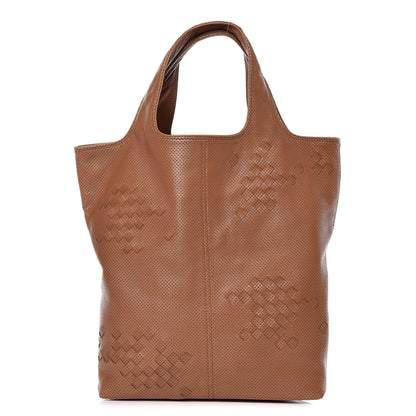 Bottega Veneta Nappa Intrecciato Perforated Regent Tote Noce 1 of 10
