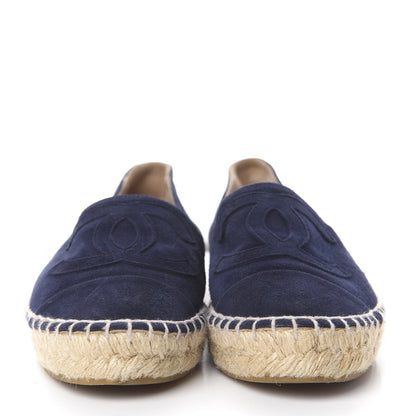 Chanel Suede CC Espadrilles 35 Navy Blue 2 of 7