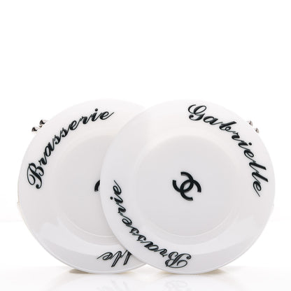 Chanel Plexiglass Brasserie Gabrielle Plates Minaudiere White 10 of 13