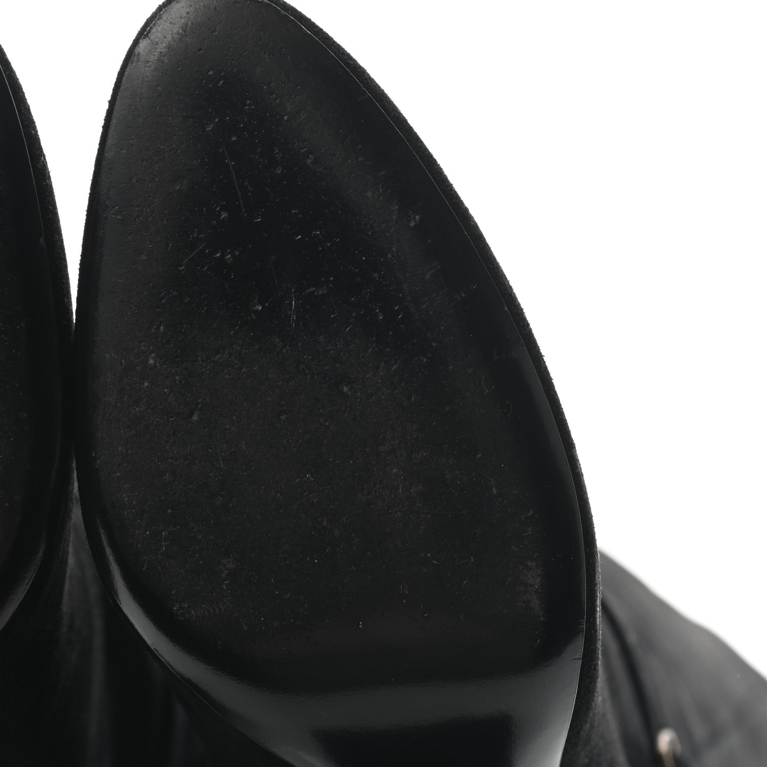 Saint Laurent Suede Knee High Boots 40 Black 5 of 8