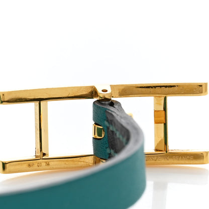 Hermes Swift Behapi Double Tour Bracelet XS Malachite 4 of 6