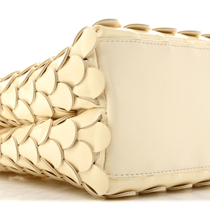 Bottega Veneta Patent Calfskin Fish Scale Small Andiamo Shoulder Bag Chamomile 9 of 15