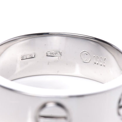 Cartier 18K White Gold 5.5mm LOVE Ring 50 5.25 4 of 7