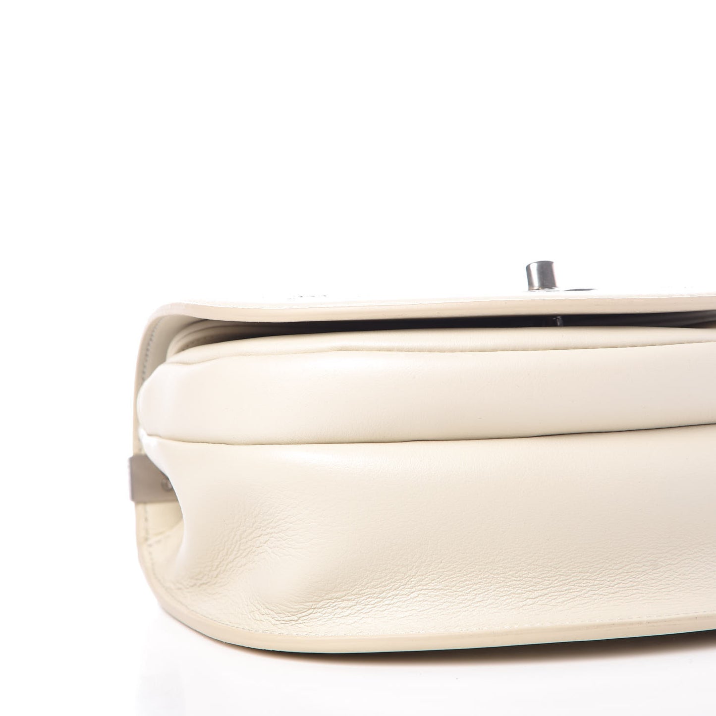 Calfskin Coco Eyelets Small Flap Bag Ivory