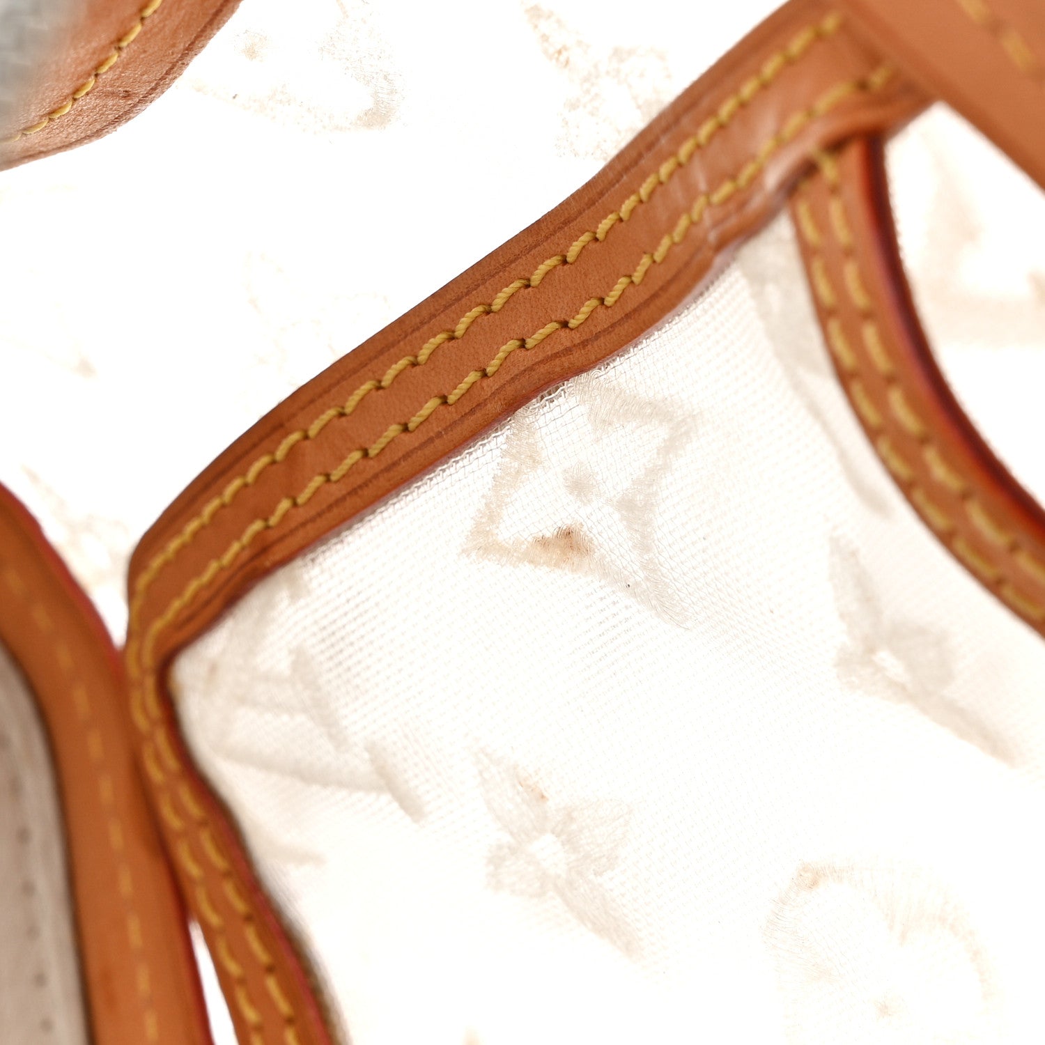 Louis Vuitton Monogram Transparence Transparent Lockit Clutch White 9 of 9