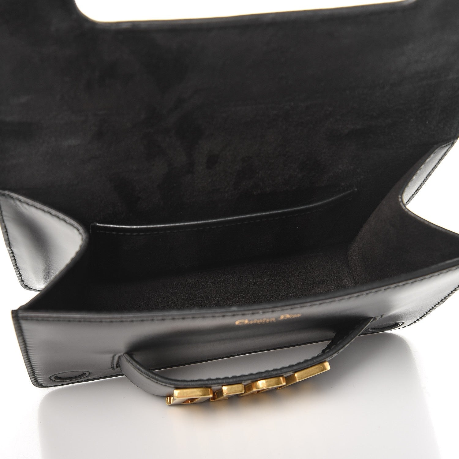 Christian Dior Smooth Calfskin Dio(r)evolution Flap Clutch Black 5 of 7