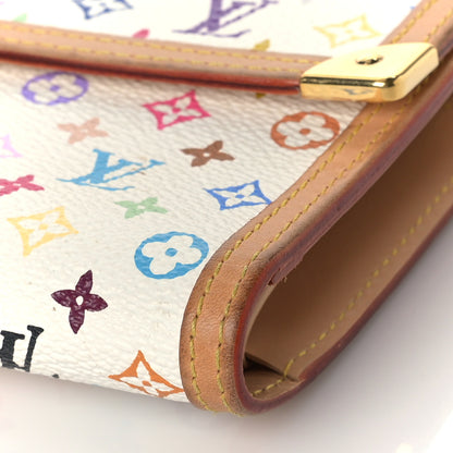 Louis Vuitton Monogram Multicolor Porte Tresor International Wallet White 9 of 10