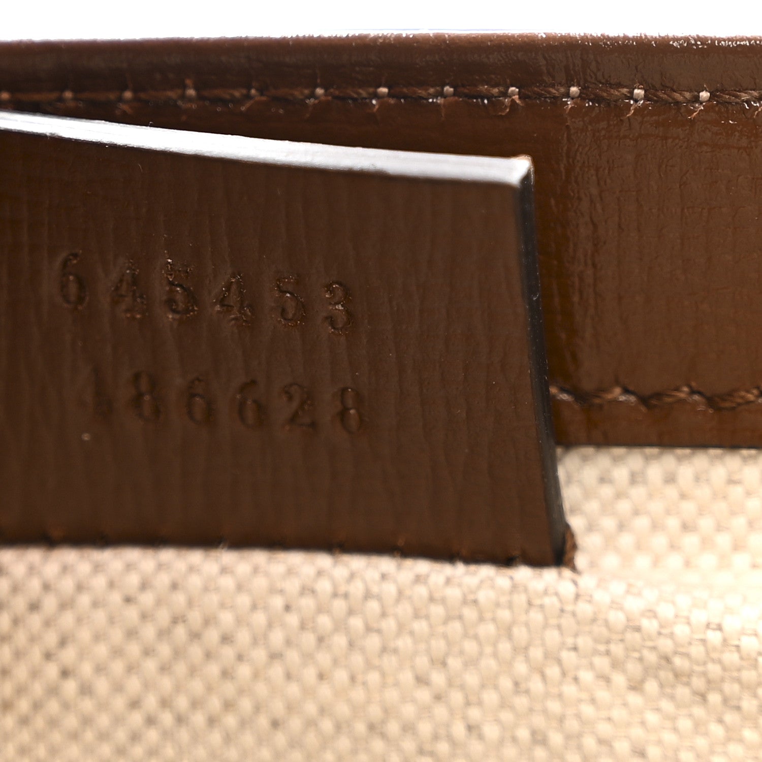 Gucci GG Supreme Monogram Azalea Calfskin Mini Horsebit 1955 Foldover Top Handle Bag Beige Ebony Brown Sugar 7 of 10