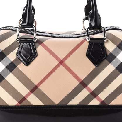 Burberry Nova Check Bowling Bag Black 7 of 9