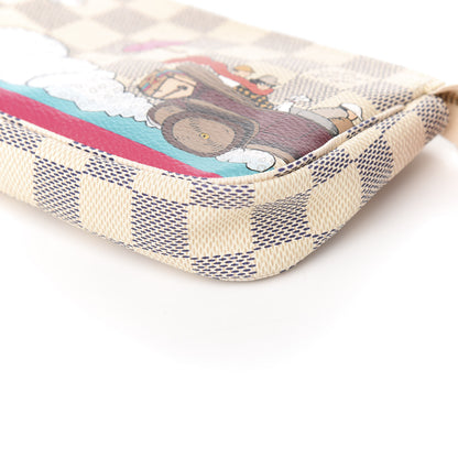 Louis Vuitton Damier Azur 2015 Christmas Animation Mini Pochette Accessories 8 of 8
