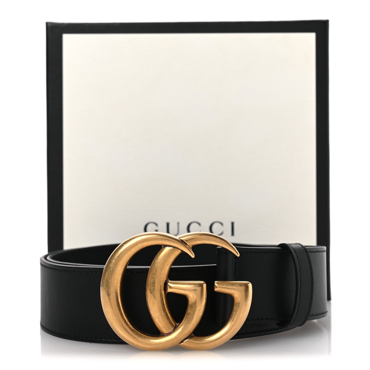 Gucci Calfskin Double G 40mm Belt 85 34 Black 6 of 6