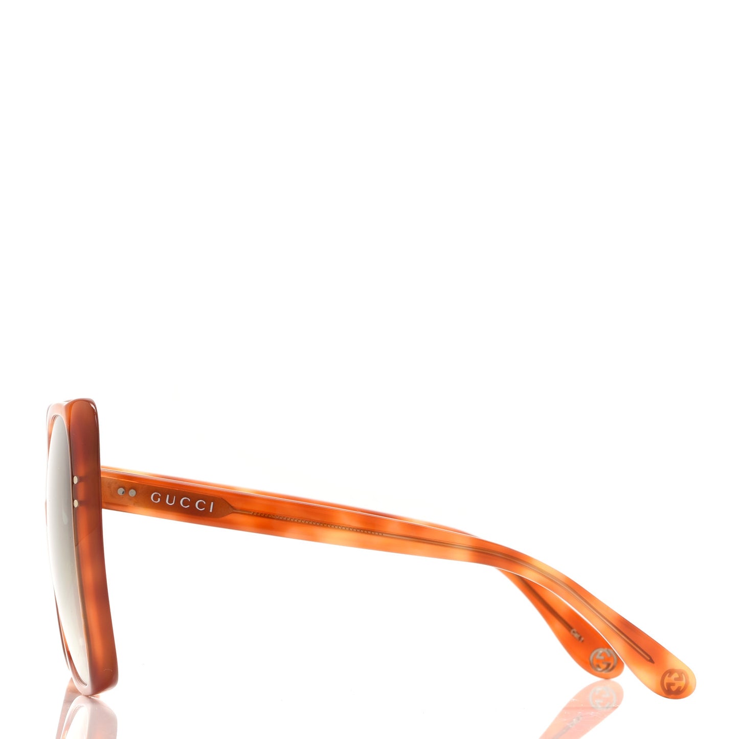 Acetate Oversize Square Frame GG0471S Sunglasses Havana Green