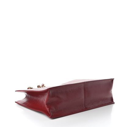Chanel Shiny Aged Calfskin Shopping Bag Red 4 of 11