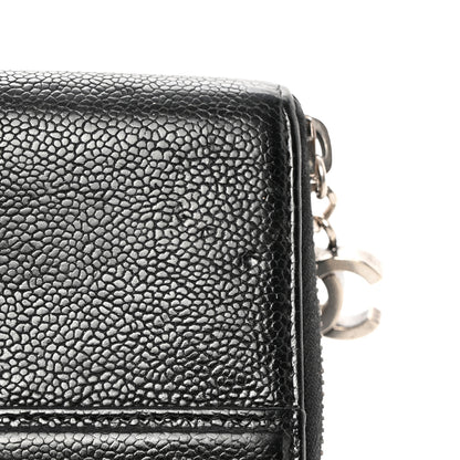 Chanel Caviar Outdoor Ligne Zip Around Wallet Black 14 of 18