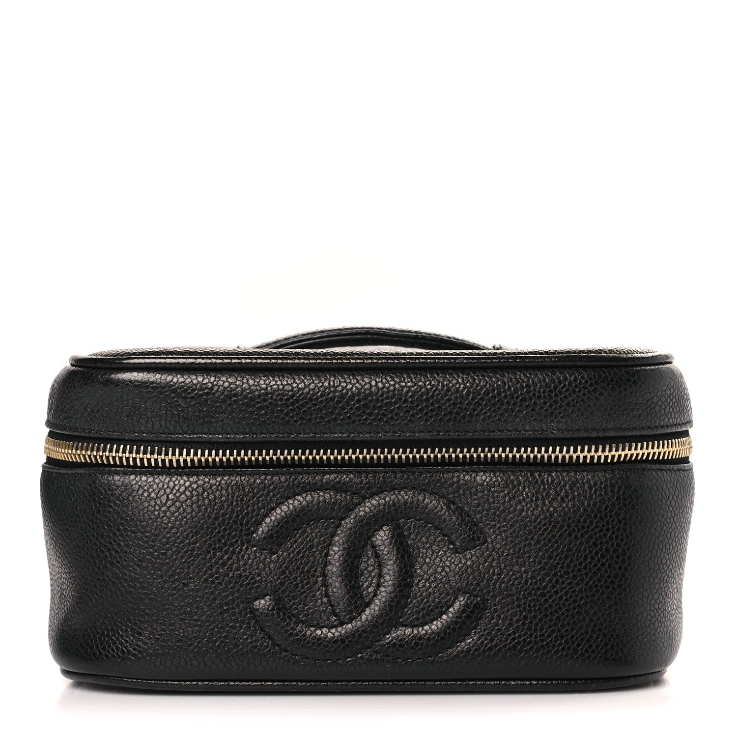 Chanel Caviar CC Vanity Cosmetic Case Black 1 of 10