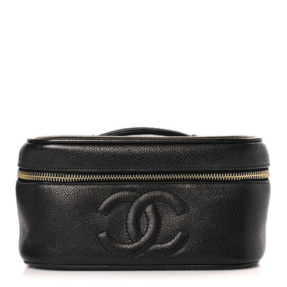 Chanel Caviar CC Vanity Cosmetic Case Black 1 of 10