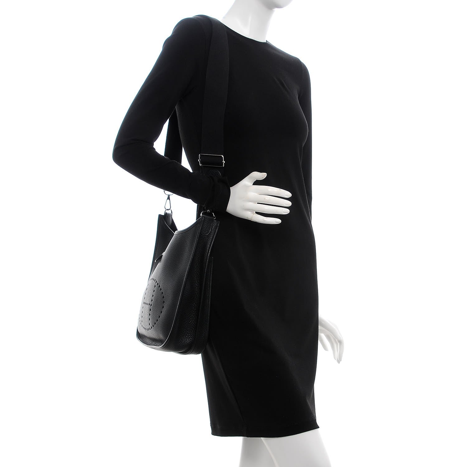 Hermes Taurillon Clemence Evelyne III PM Black 2 of 8