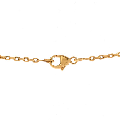 Hermes Lacquered Gold Pop H Pendant Necklace Rose Dragee 7 of 8