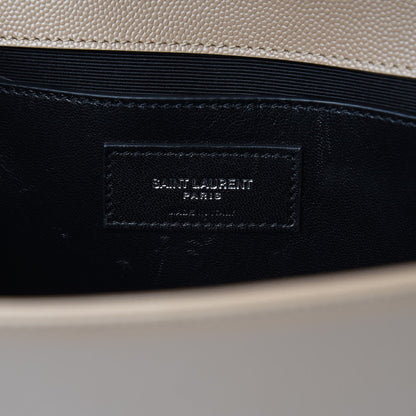 Saint Laurent Grain De Poudre Medium Classic Monogram Kate Satchel Sable Beige 7 of 7