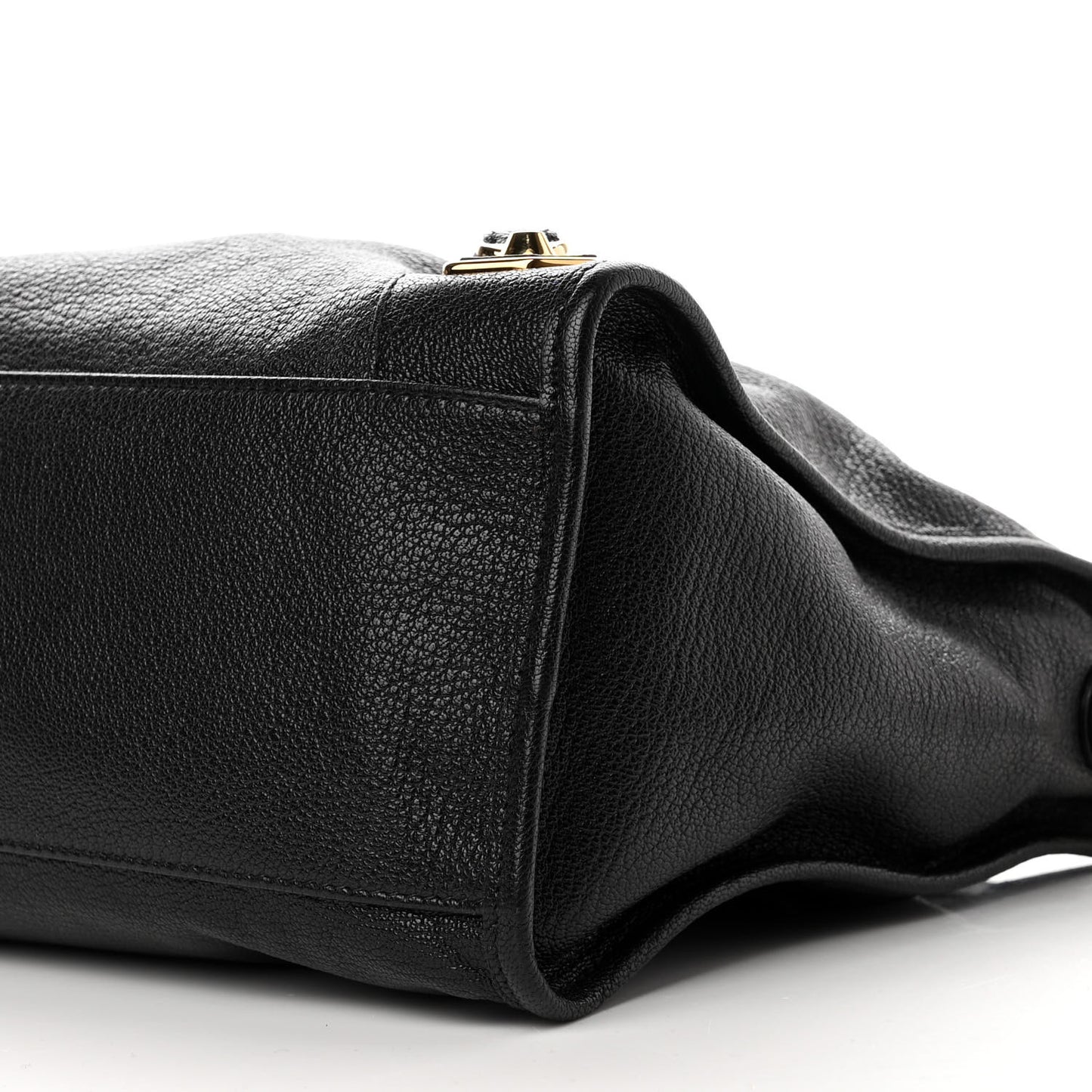 Chevre Gold Metallic Edge Hardware City Black