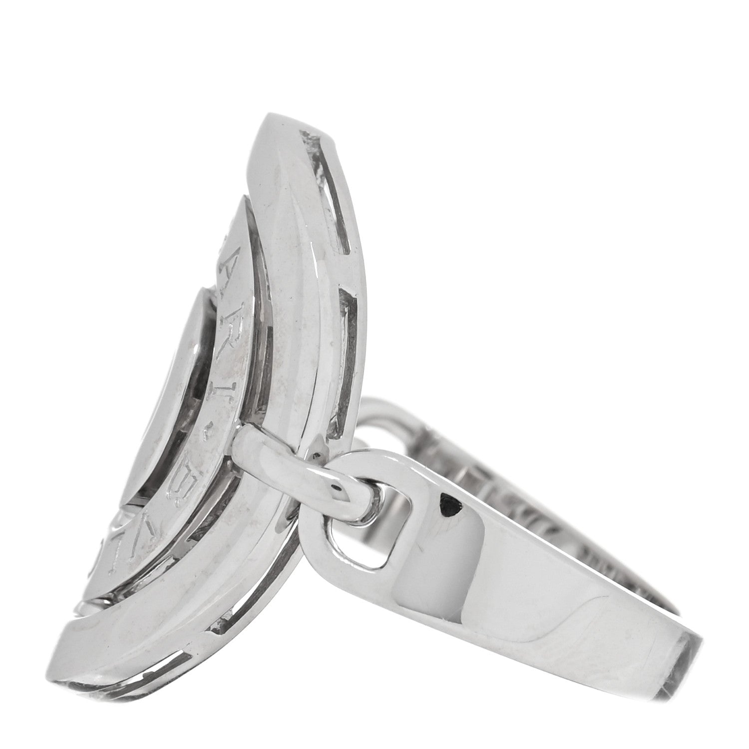 Bulgari 18K White Gold Astrale Cerchi Ring 54 7 3 of 5