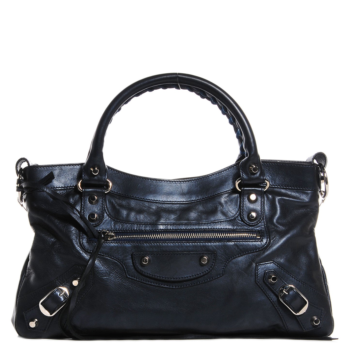Iridescent Agneau Classic Hardware First Bleu Mineral