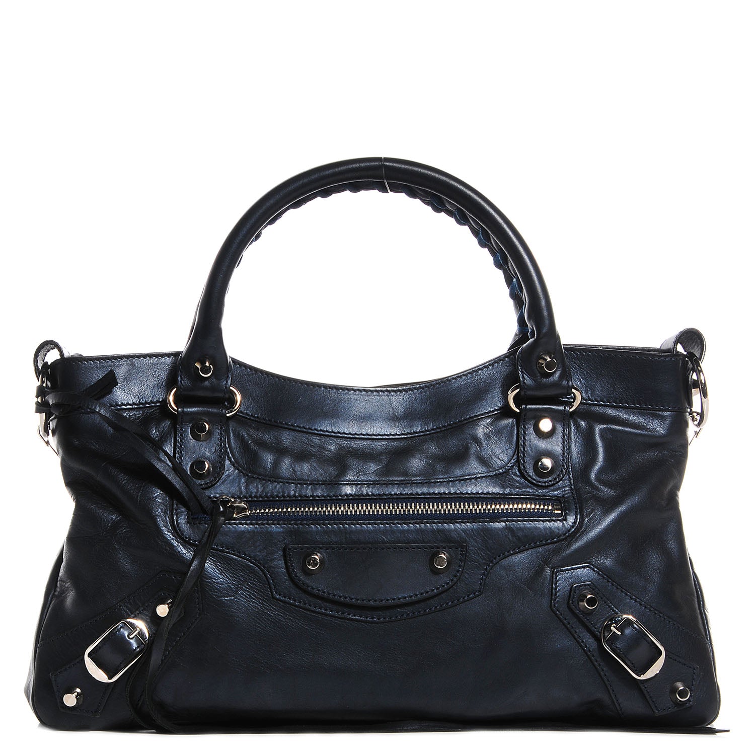 Balenciaga Iridescent Agneau Classic Hardware First Bleu Mineral 1 of 13