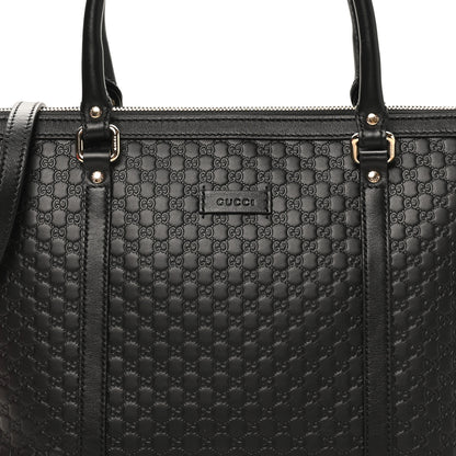 Gucci Soft Microguccissima Small Zippered Satchel Black 8 of 10