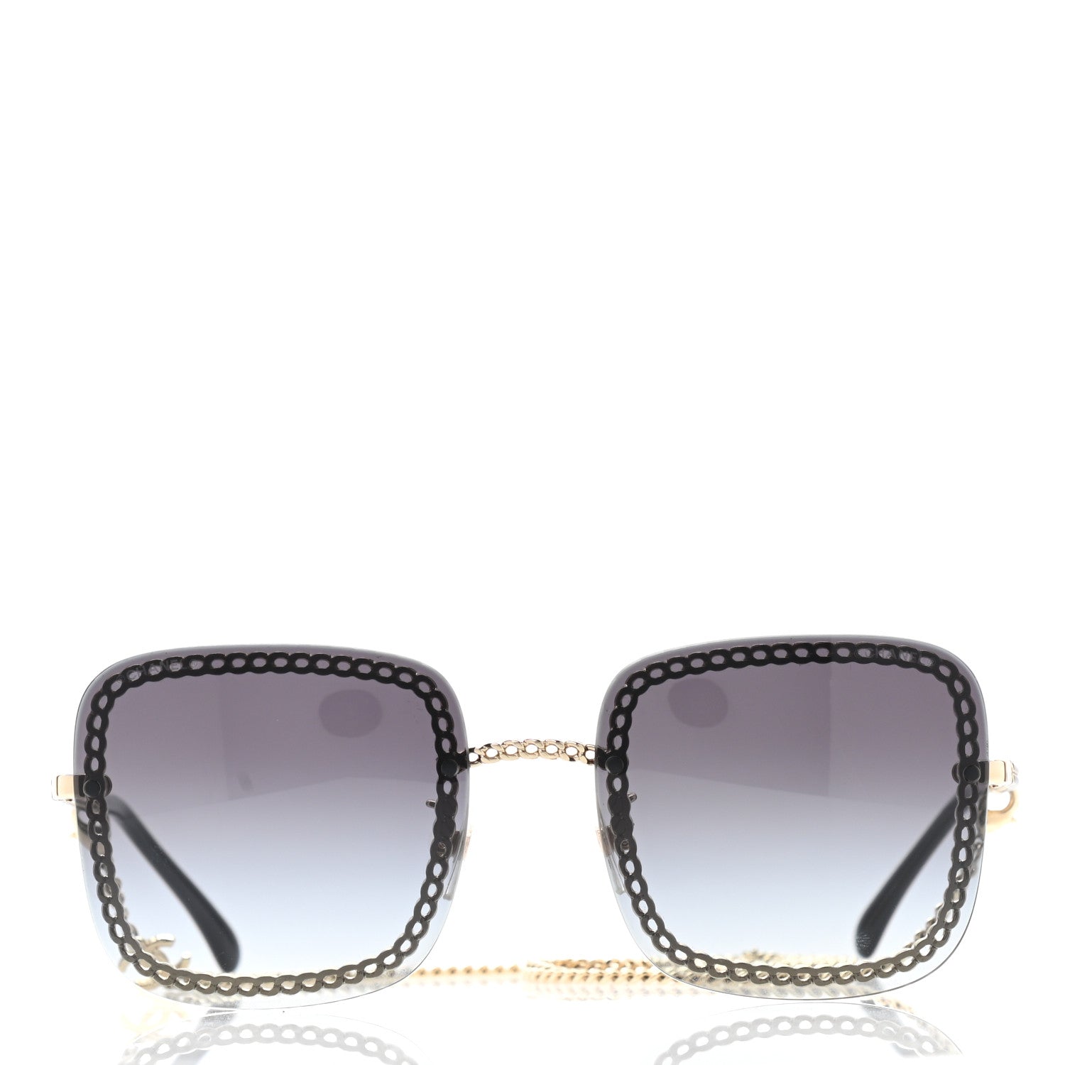 Chanel Chain Square Sunglasses 4244 Black 2 of 9