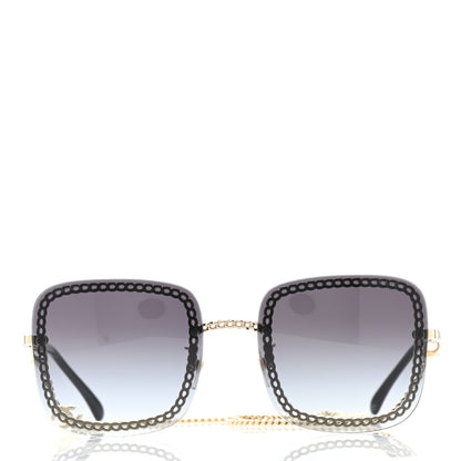 Chanel Chain Square Sunglasses 4244 Black 2 of 9