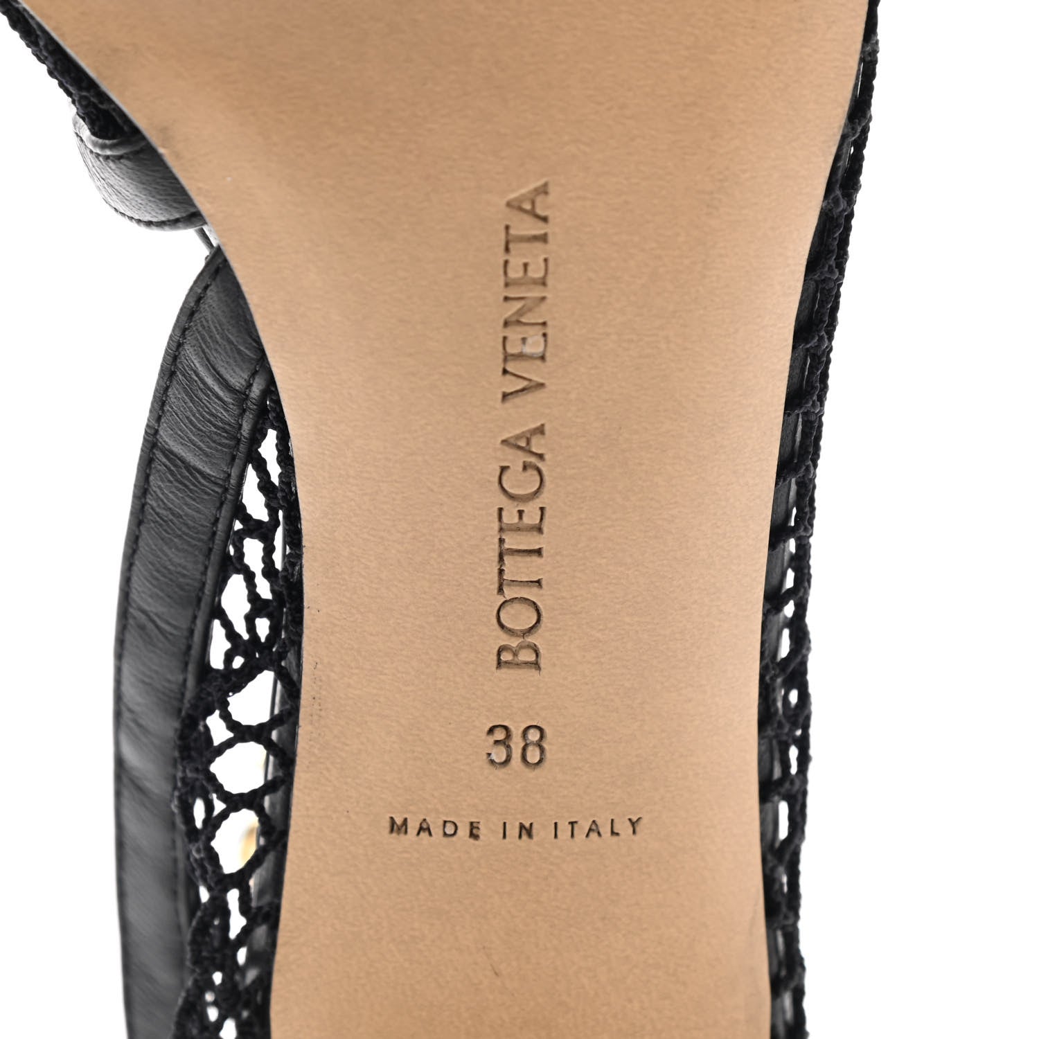 Bottega Veneta Mesh Nappa Chunky Chain Sandals 38 Black 6 of 10