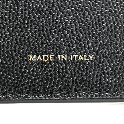 Saint Laurent Grain De Poudre Monogram Bi-Fold Wallet Black 7 of 11