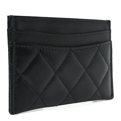 Chanel Lambskin Quilted Card Holder Black 3 of 9