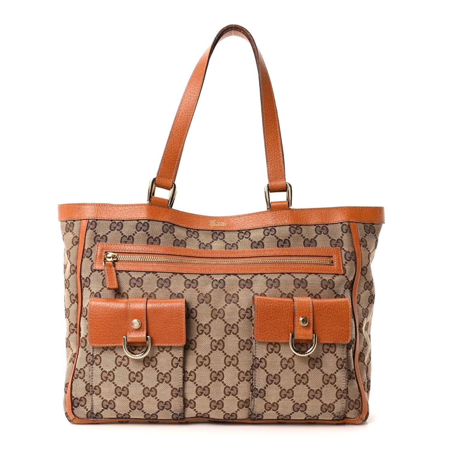 Gucci Monogram Abbey D Ring Tote Tan 1 of 10