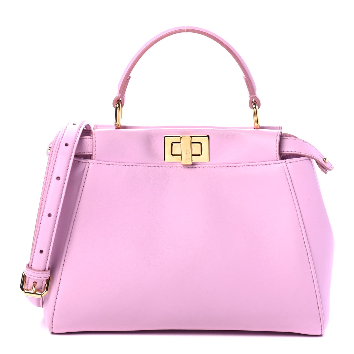 Nappa Stacked Bar Mini Peekaboo Iconic Satchel Lavanda