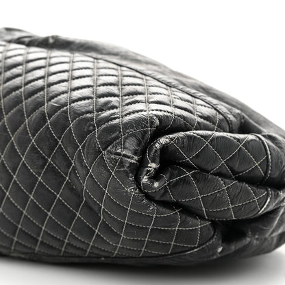 Chanel Vinyl Quilted Melrose Degrade Tote Black 10 of 11