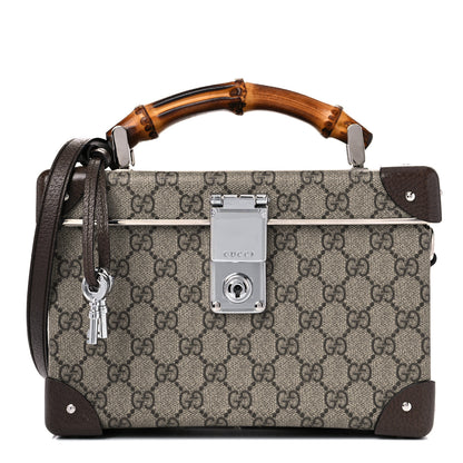Gucci GG Supreme Monogram Globe-Trotter Beauty Case Brown 1 of 11