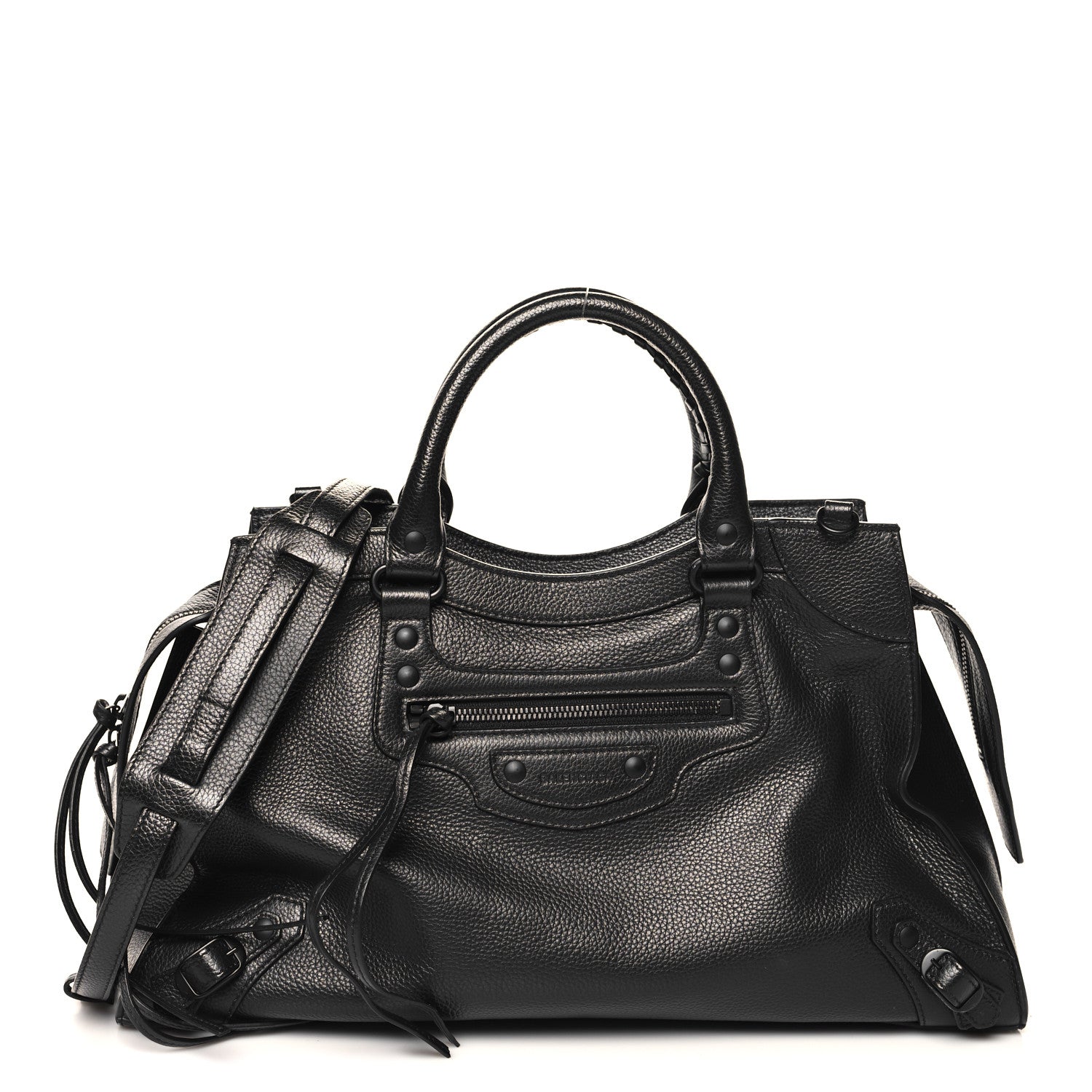 Balenciaga Grained Calfskin Black Hardware Neo Classic City Black 1 of 10