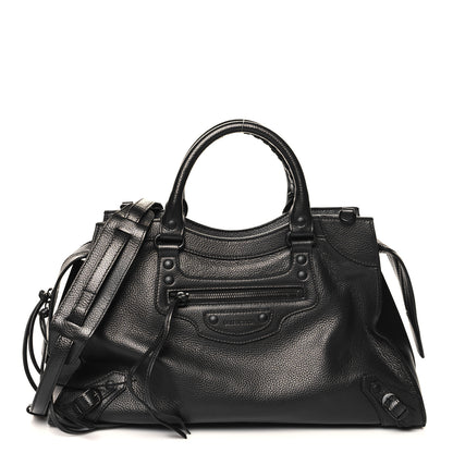 Balenciaga Grained Calfskin Black Hardware Neo Classic City Black 1 of 10