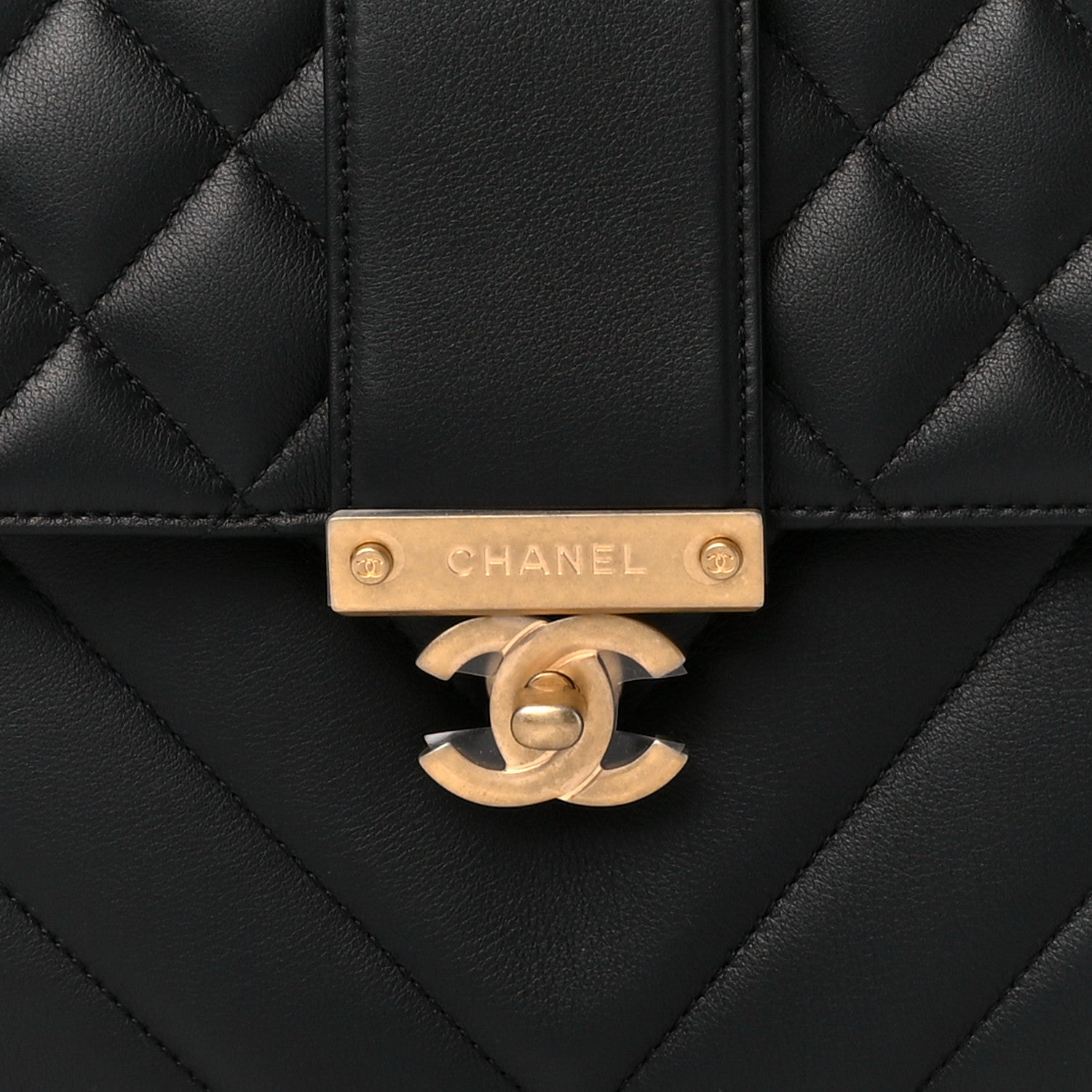 Chanel Calfskin Quilted Chevron In The City Bag Black 8 of 11