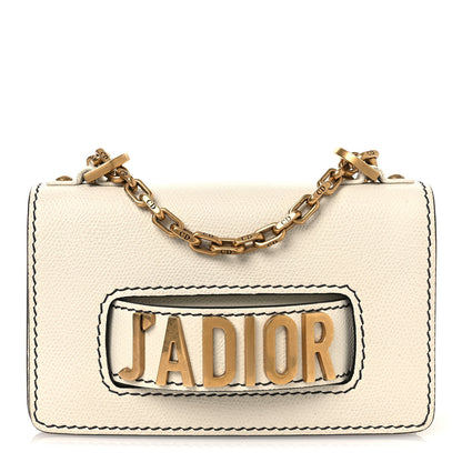 Christian Dior Grained Calfskin Mini J'Adior Chain Flap Bag Latte 1 of 11