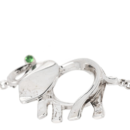 Tiffany Sterling Silver Tsavorite Save the Wild Elephant Bracelet 3 of 6