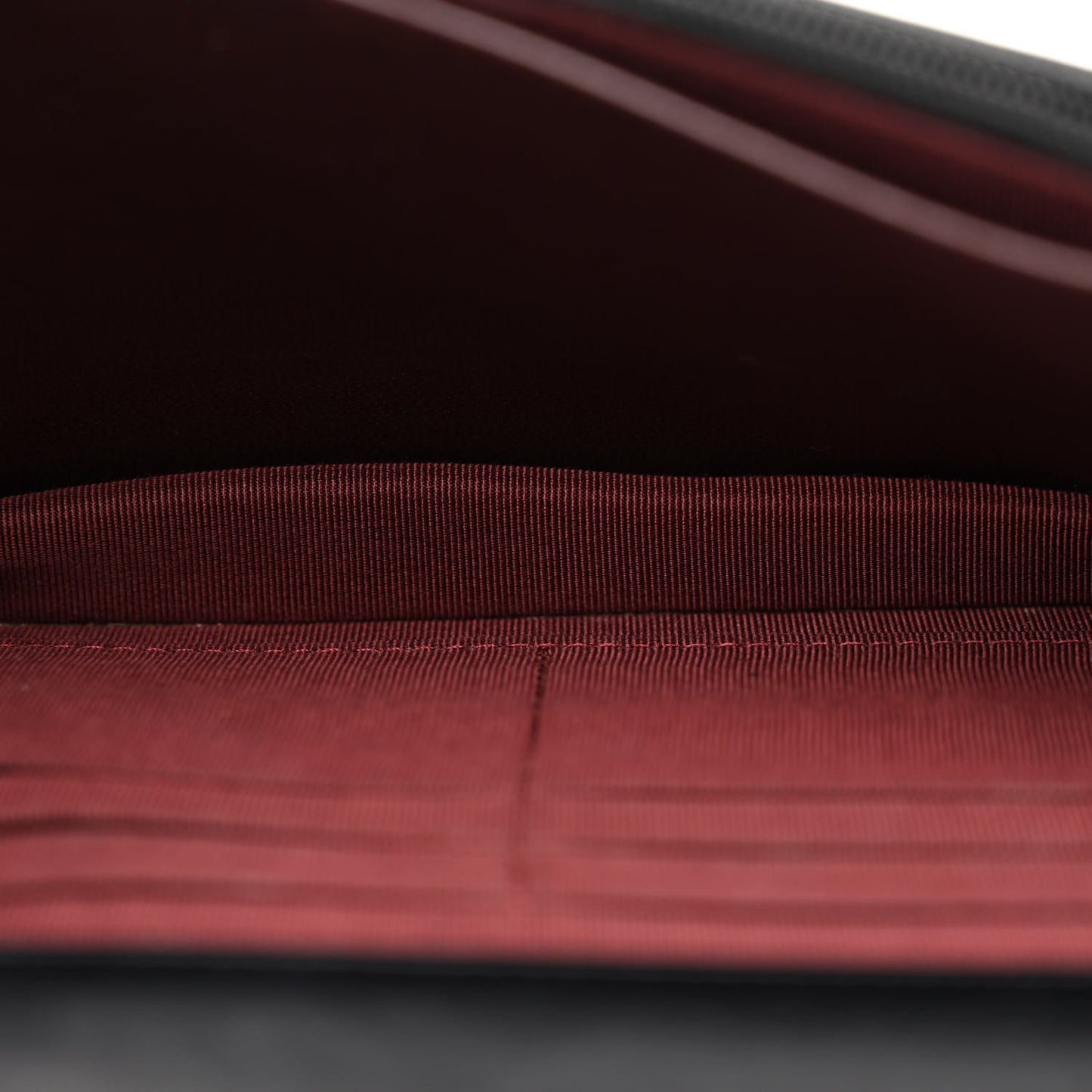 Lambskin Quilted Wallet On Chain WOC Black