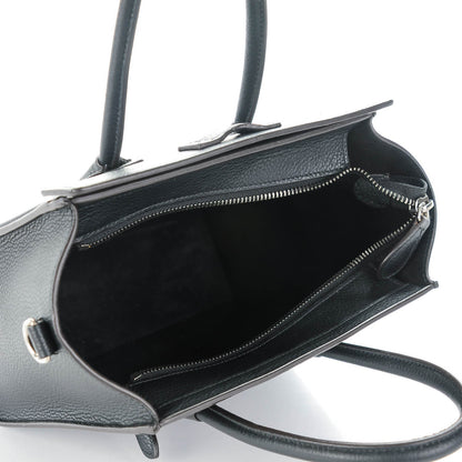 Celine Drummed Calfskin Nano Luggage Black 6 of 8