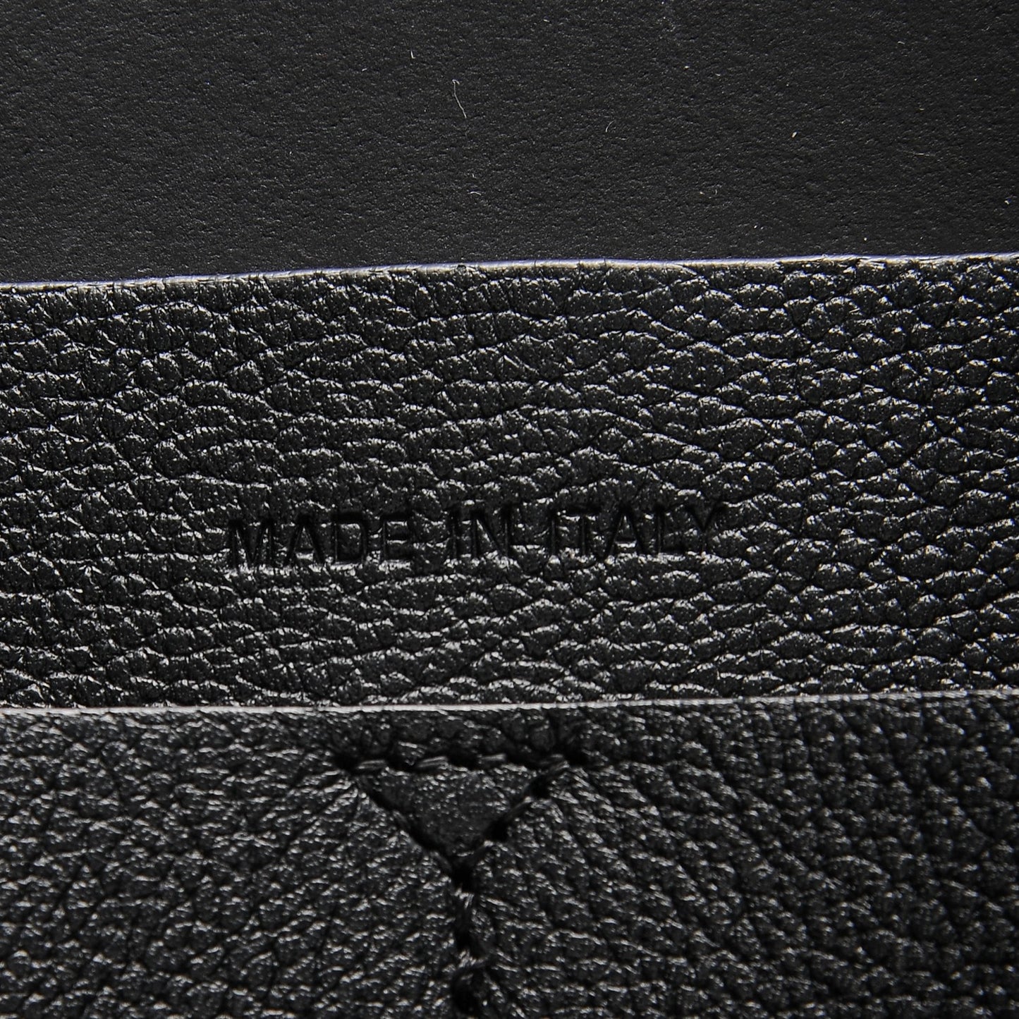 Supple Grained Calfskin Large Open Bar Tote Black